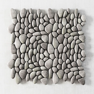 Oval Pebble Panel: High-Quality 3D Model 3D model image 1 