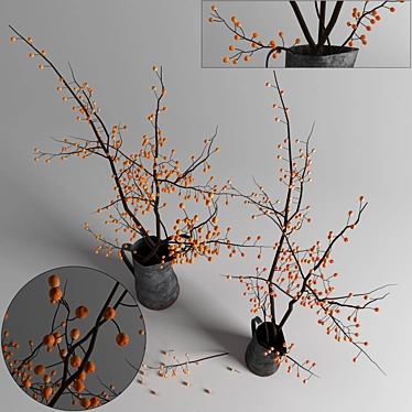 Charming Cherry Blossom: 3D-Rendered Beauty 3D model image 1 