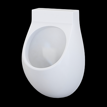 Azzurra Nuvola NUV100/OR - Elegant Wall-mounted Urinal 3D model image 1 