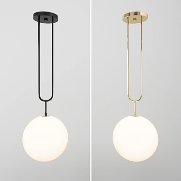 Koko: Modern Pendant Light 3D model image 1 