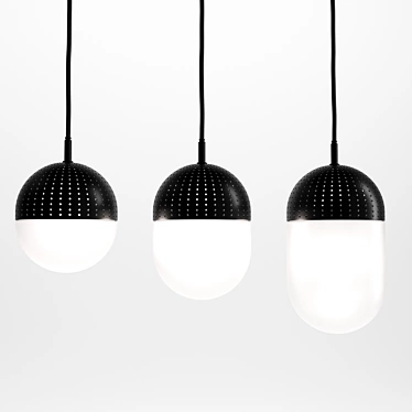 Sleek and Stylish Dot Lamp 3D model image 1 