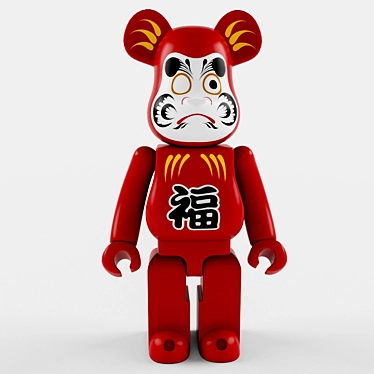 Bearbrick Series 36: 28cm Tall Plastic Figure 3D model image 1 