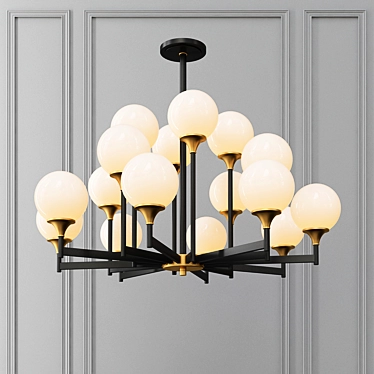 Valley Ball Chandelier: Elegant Loft Lighting 3D model image 1 