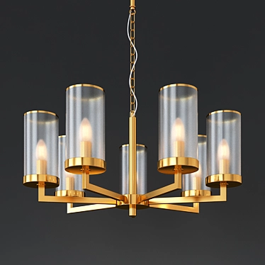 Kelly Wearstler Liaison Chandelier: Elegant Two-Tier Design 3D model image 1 