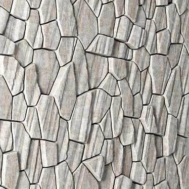 Stone White Decor Panel | 3D Max 2016, 2014, OBJ, FBX 3D model image 1 