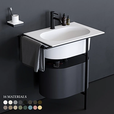 Elegant Kyros Vanity - Functional & Stylish 3D model image 1 