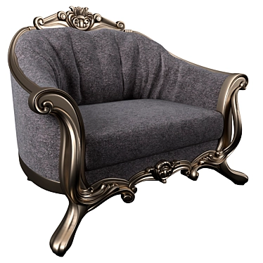 Timeless Elegance: Classic Armchair MONDELUX 3D model image 1 