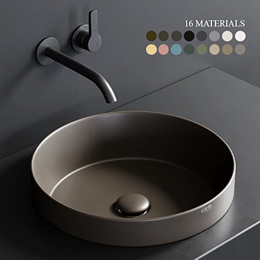 Cielo Enjoy 40: Sleek Ceramic Washbasin 3D model image 1 