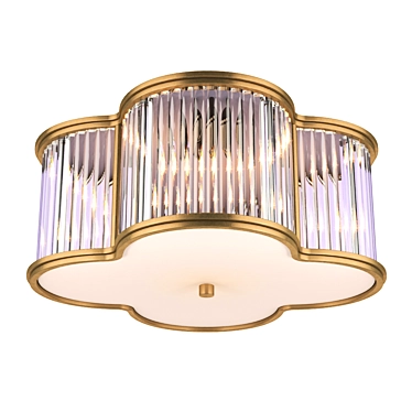 Alexa Hampton Basil: Brass Flush Mount Light 3D model image 1 