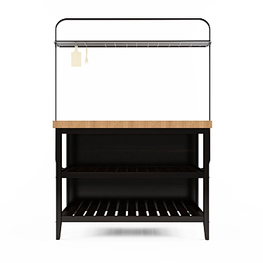 Versatile Kitchen Island: Ikea Wadholma 3D model image 1 