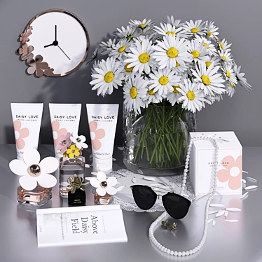 Daisy Blossom: Marc Jacobs Decor Set 3D model image 1 