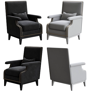 GOLDONI Eichholtz Armchair: Elegant and Timeless 3D model image 1 