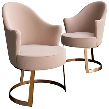 Elegant Margot Longhi Chair 3D model image 1 