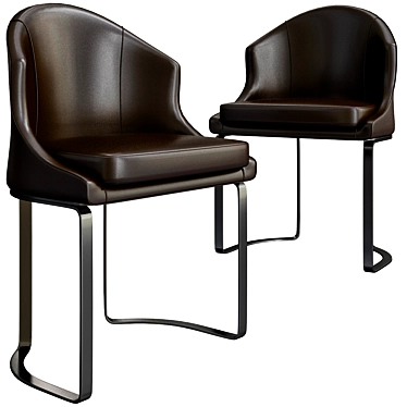 Elegant Daphne Longhi Chair 3D model image 1 