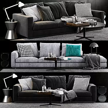 Modern Italian Design: Minotti Andersen Sofa 3D model image 1 