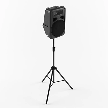 Skytec JPA-12 Speaker + Stand: Superior Sound, Sleek Design 3D model image 1 