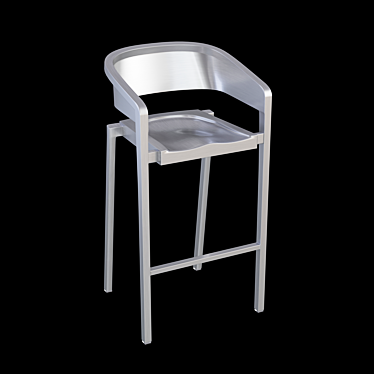 Sleek Emeco Soso Stool 3D model image 1 