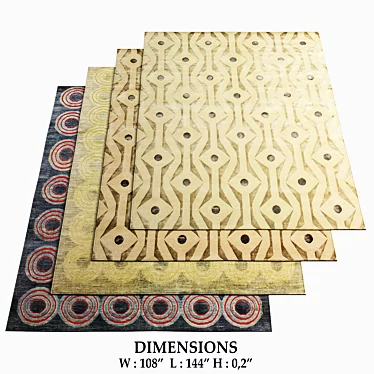 Fayette Rugs: Stylish and Versatile 3D model image 1 