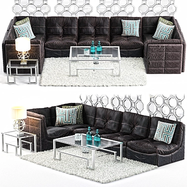 Cloud Modular Sectional - Z Gallerie: Supreme Comfort in One Stylish Package 3D model image 1 