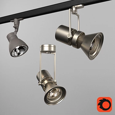 Modern Track Lights for Stylish Interiors 3D model image 1 