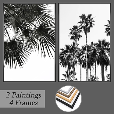 Modern Wall Art Set No. 516 3D model image 1 