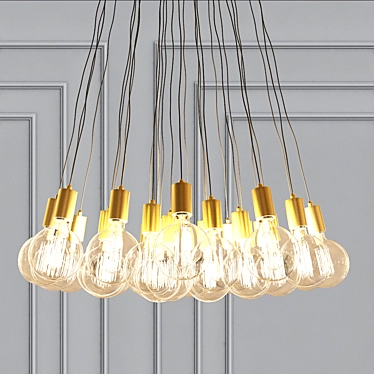 Elegant Illumination: Vesoi Chandelier 3D model image 1 