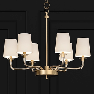 Elegant RL5245 Chandelier 3D model image 1 