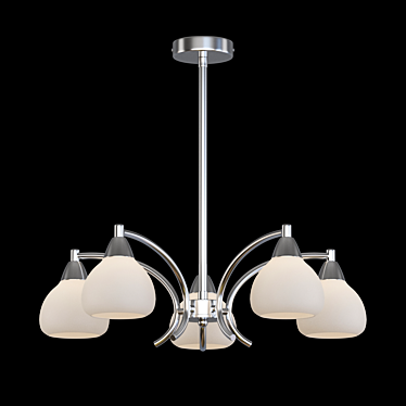 Freya Cindy Modern Chrome Chandelier 3D model image 1 