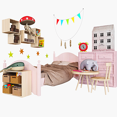 3D Children's Room Design 3D model image 1 