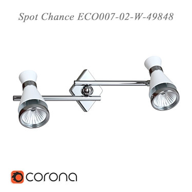 Modern Chance ECO007-02-W Spotlight 3D model image 1 