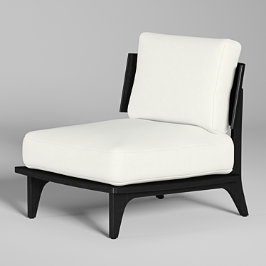 Hestia Lounge Chair: Sleek and Stylish Seating Solution 3D model image 1 