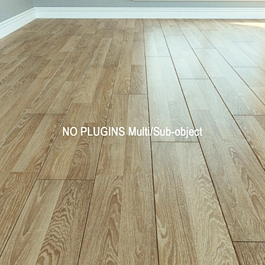 Natural Wood Laminate Flooring 3D model image 1 