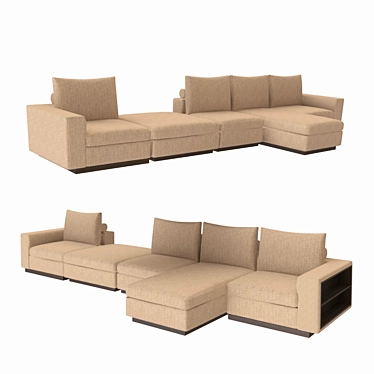 Modern Apollon Sofa 3D model image 1 