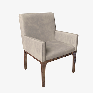 Italian Art-Deco Inspired Absolute Chair 3D model image 1 