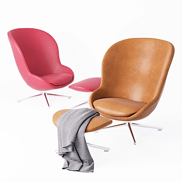 Elevate Your Comfort: Hyg Lounge Chair 3D model image 1 