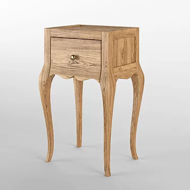 Villagio Bedside Table - Sleek and Stylish 3D model image 1 