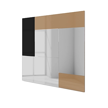Reflective Mirror Panel: Sleek Design & Premium Quality 3D model image 1 