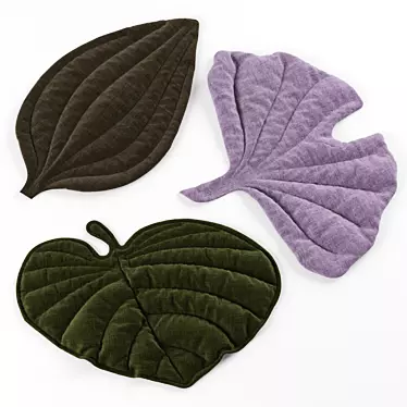 Leaf Blanket: Cozy Plaid for Versatile Use 3D model image 1 