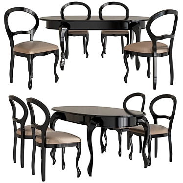 MODERN VOGUE Table: 160x110x76 cm 3D model image 1 