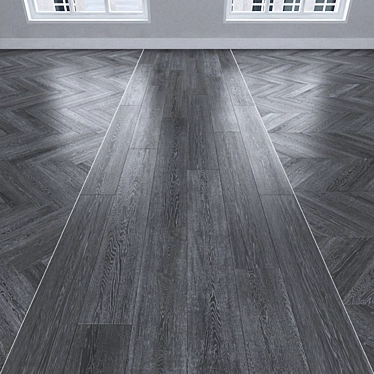 Gray Oak Parquet - Herringbone, Linear & Chevron 3D model image 1 