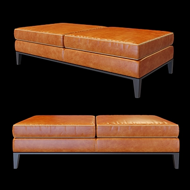 Sleek Design Baxter GODARD Bench 3D model image 1 