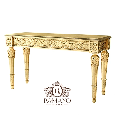 Romano Home Patricia Console: Handcrafted Elegance 3D model image 1 