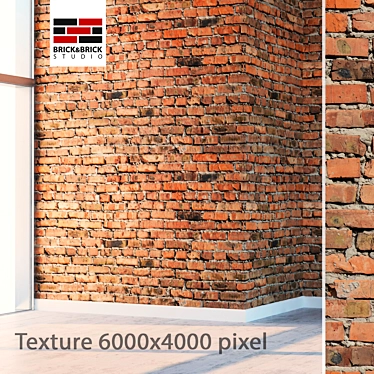 Seamless Red Brick Texture 3D model image 1 