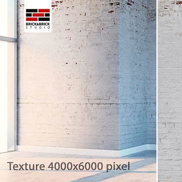 Seamless High Detail Brick 3D model image 1 