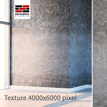 Seamless Detailed Concrete 3D model image 1 