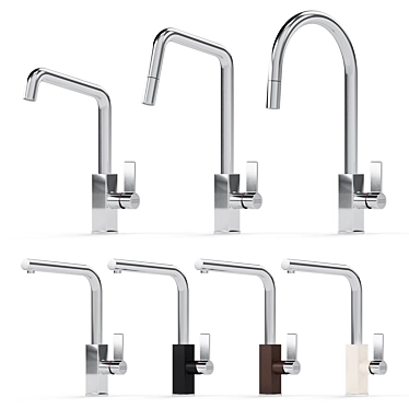 Elegant Franke Maris Taps Set 3D model image 1 