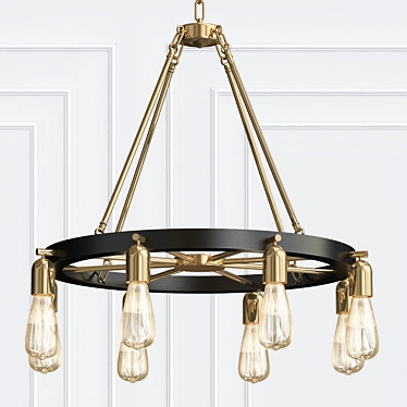 Elegant Duleek Chandelier 3D model image 1 