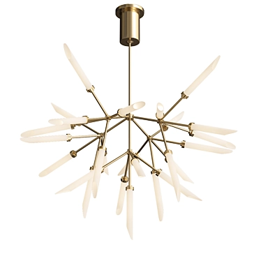 Elegant Spur Chandelier 3D model image 1 