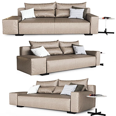 Sleek Bullit Sofa: Poltrona Frau 3D model image 1 