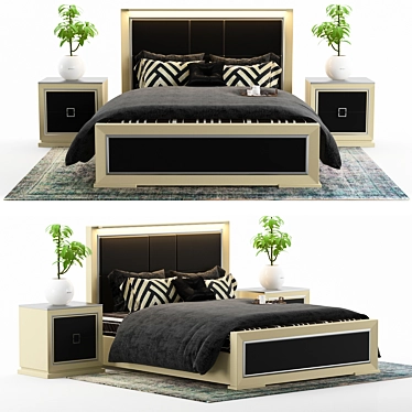 Monrabal Chirivella Bedroom: Elegant and Functional 3D model image 1 